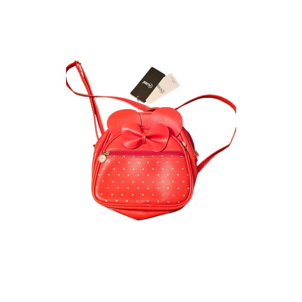 Red Minnie Mickey Mouse Mini Backpack Kl928- NEW